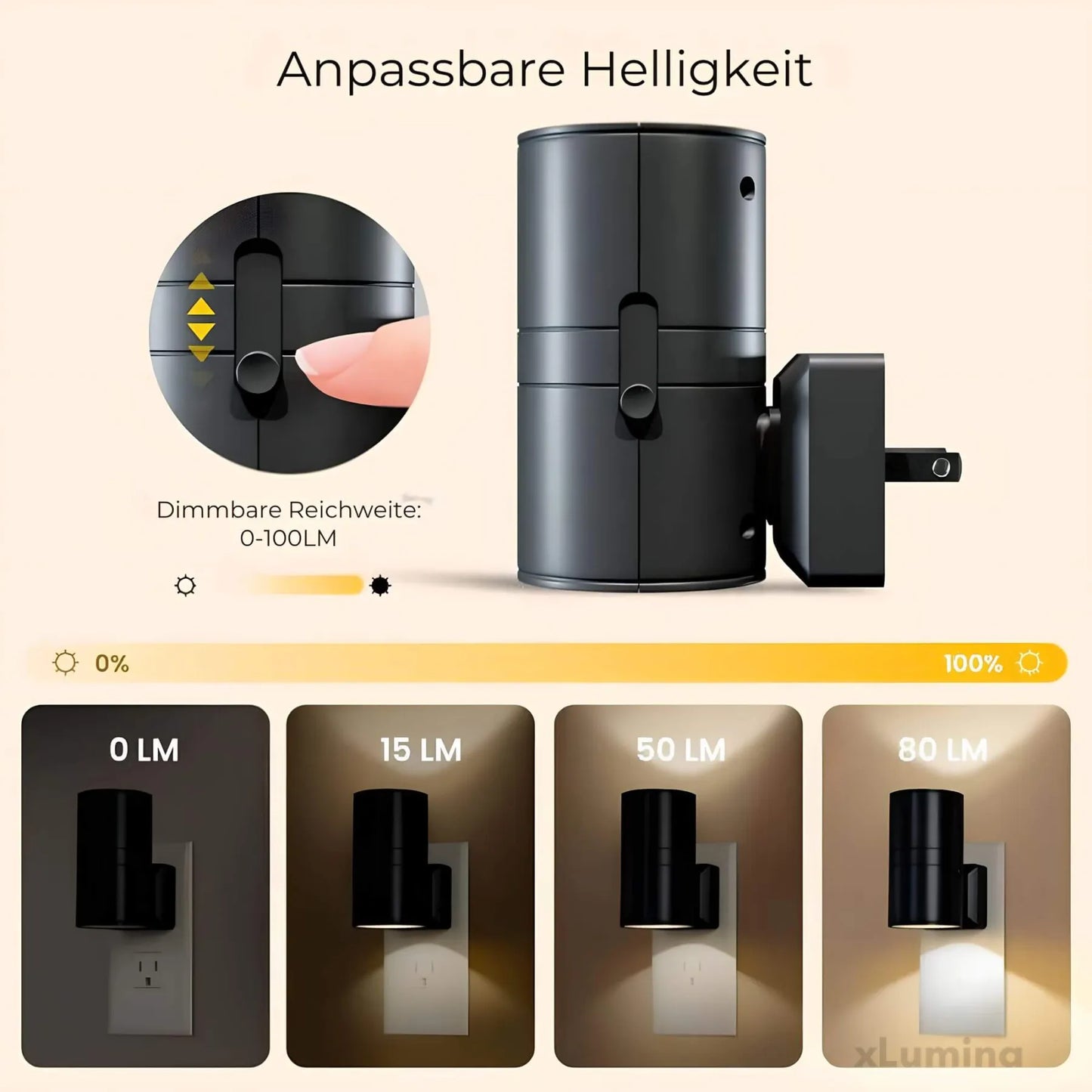 Dimmbares Nachtlicht Plug-in