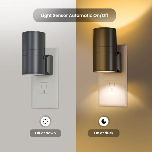Dimmbares Plug-In Nachtlicht mit Bewegungssensor - LED Licht für Schlafzimmer, Flure und Treppen