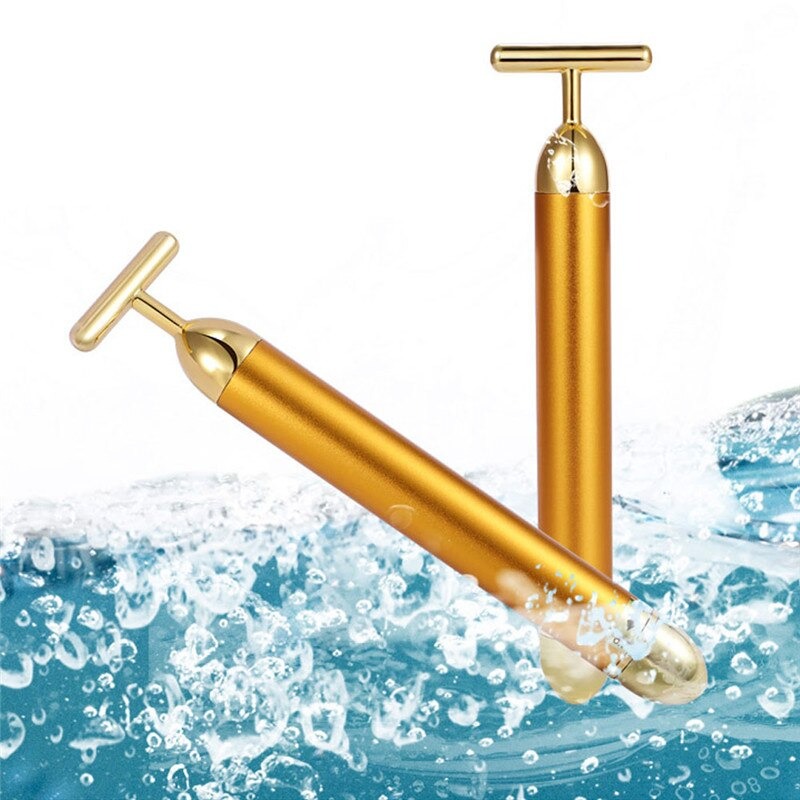 Energy 24K Gold T Beauty Bar Gesichtsroller-Massagegerät