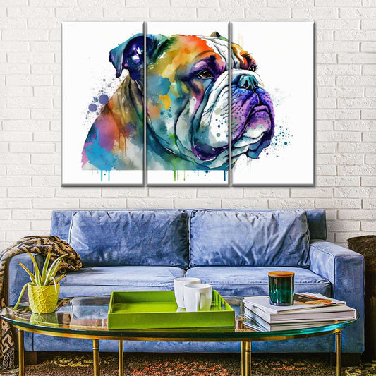 Frendorf | Englische Bulldogge Aquarell Wandkunst