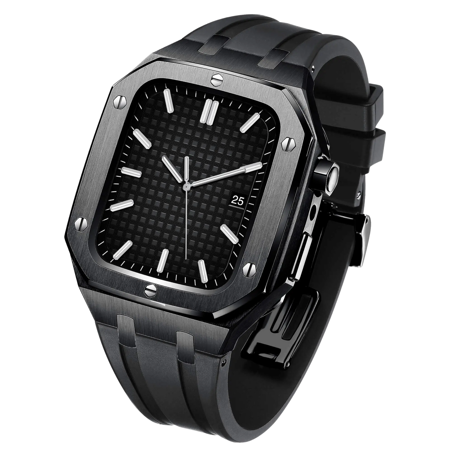 Frendorf | Edelstahl Gehäuse und Silikonarmband für die Apple Watch