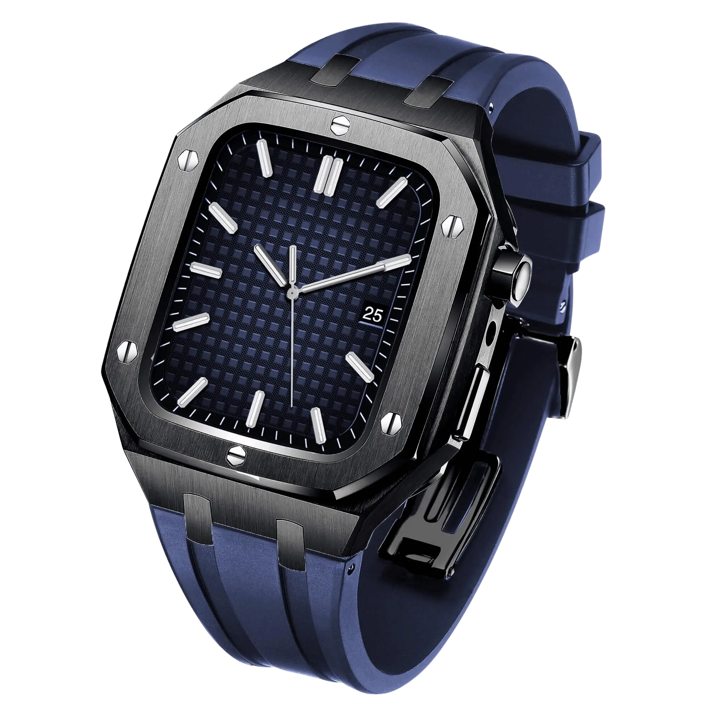 Frendorf | Edelstahl Gehäuse und Silikonarmband für die Apple Watch