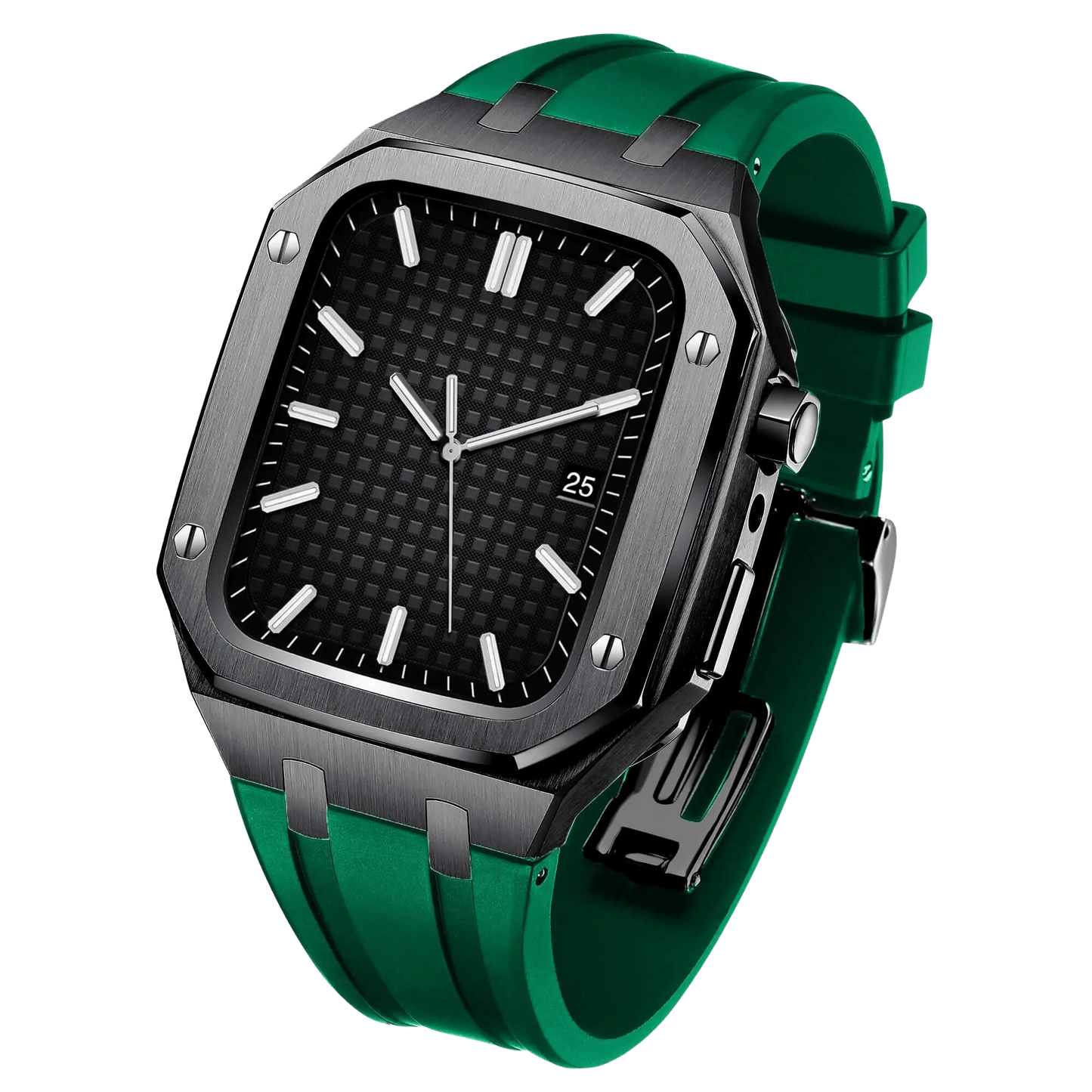 Frendorf | Edelstahl Gehäuse und Silikonarmband für die Apple Watch