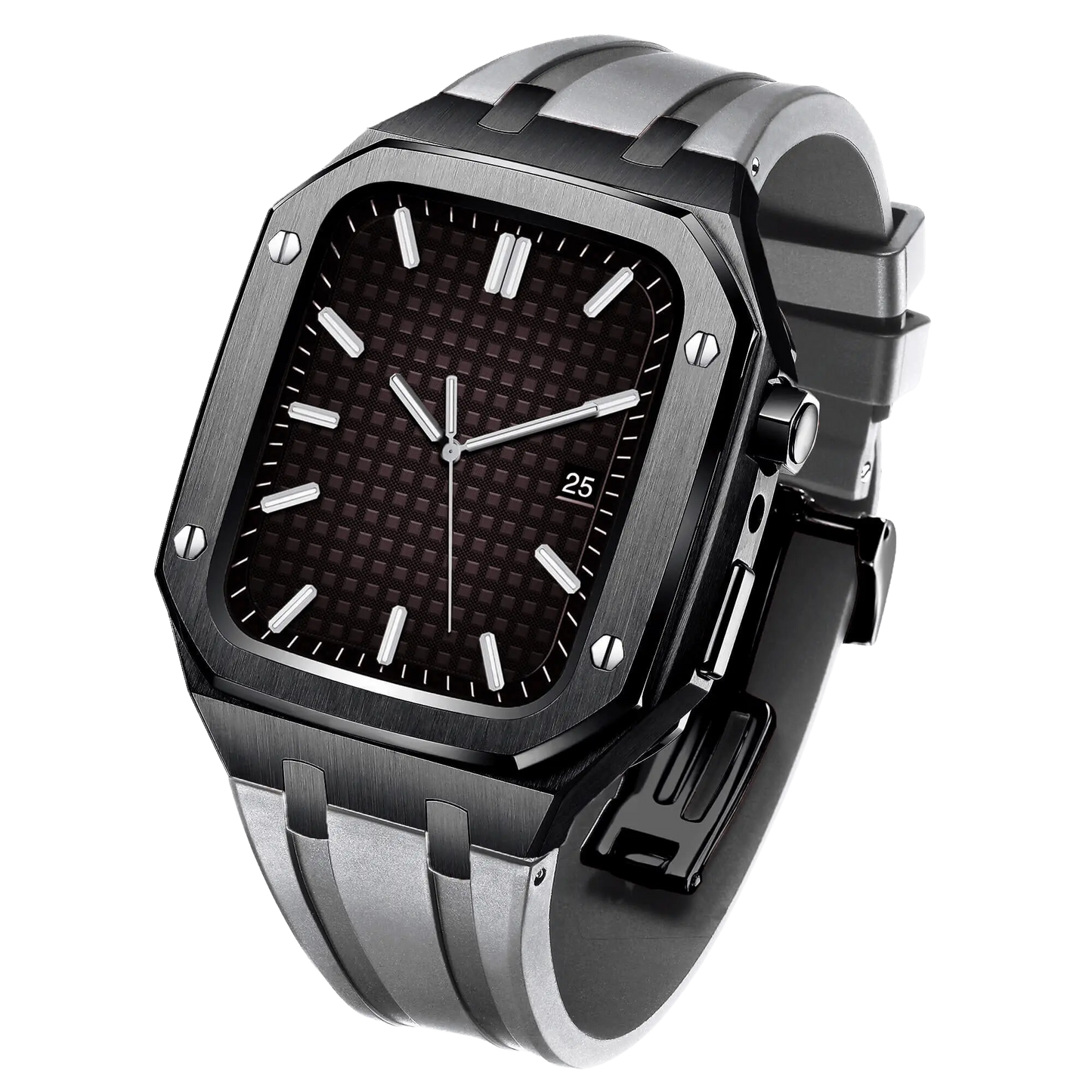 Frendorf | Edelstahl Gehäuse und Silikonarmband für die Apple Watch