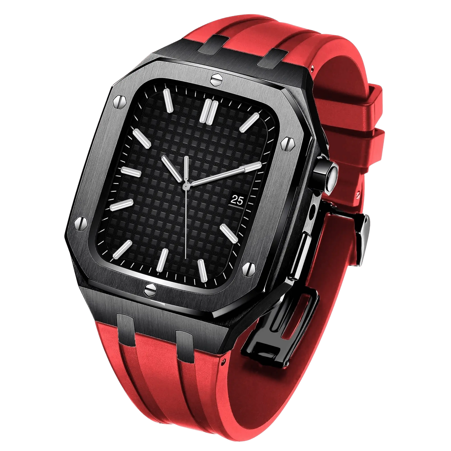 Frendorf | Edelstahl Gehäuse und Silikonarmband für die Apple Watch