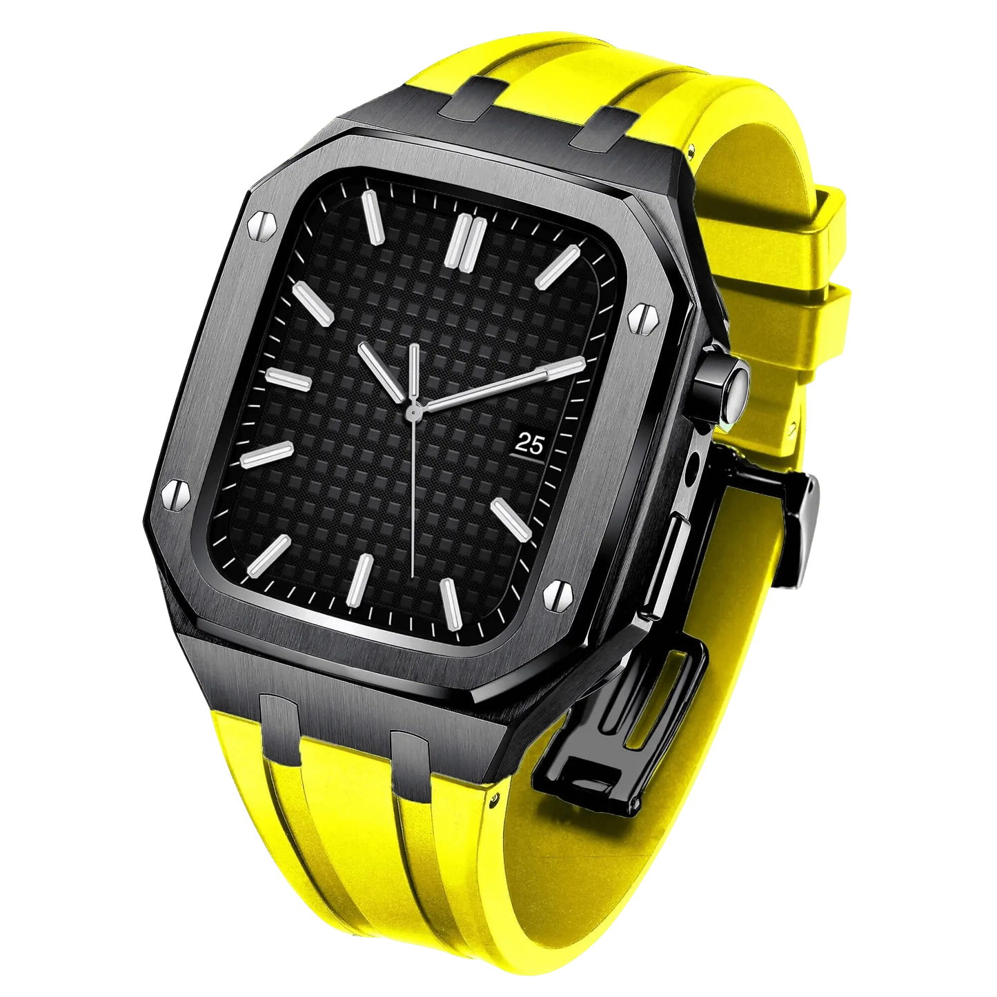 Frendorf | Edelstahl Gehäuse und Silikonarmband für die Apple Watch