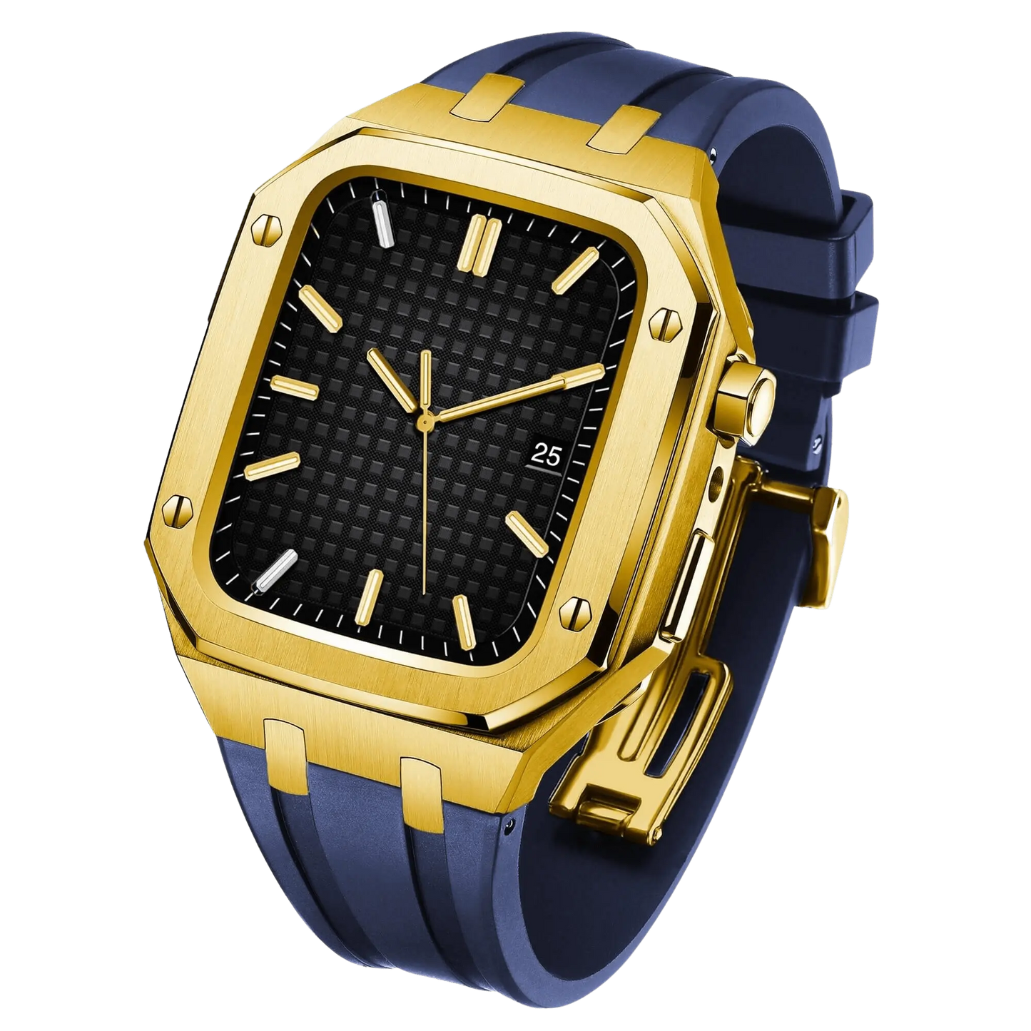 Frendorf | Edelstahl Gehäuse und Silikonarmband für die Apple Watch