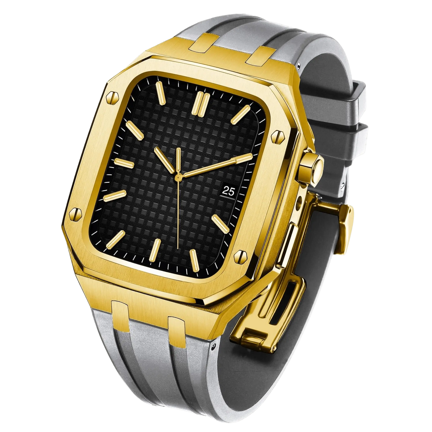 Frendorf | Edelstahl Gehäuse und Silikonarmband für die Apple Watch