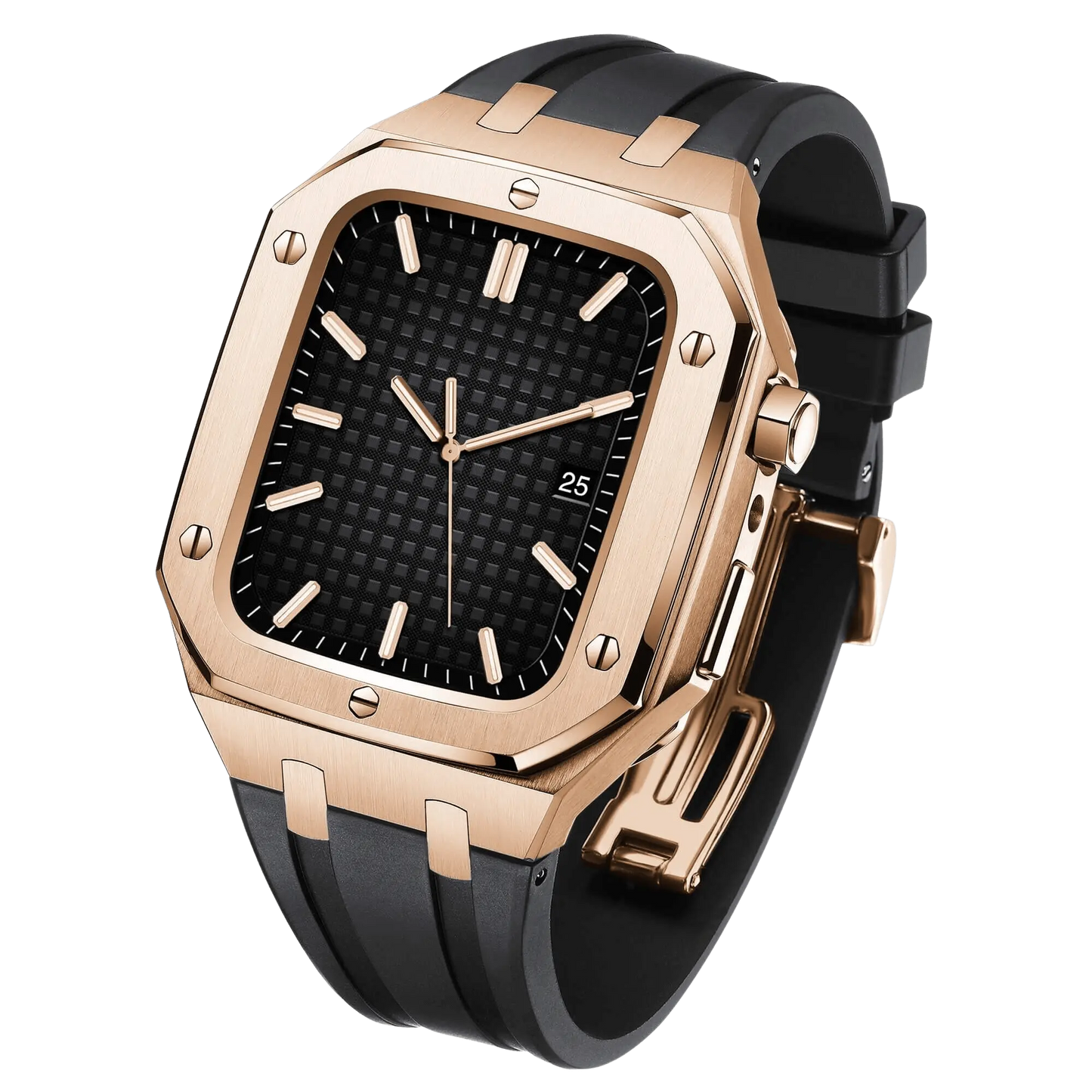 Frendorf | Edelstahl Gehäuse und Silikonarmband für die Apple Watch