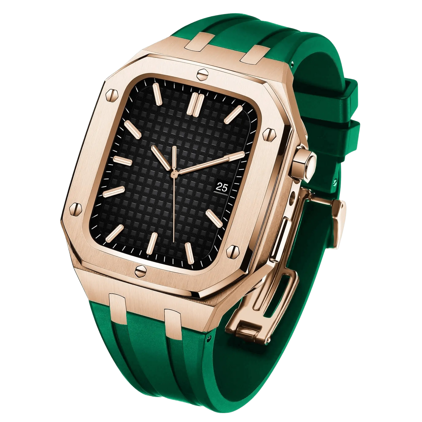 Frendorf | Edelstahl Gehäuse und Silikonarmband für die Apple Watch