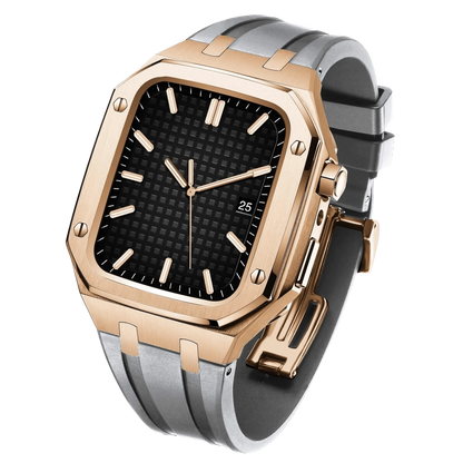 Frendorf | Edelstahl Gehäuse und Silikonarmband für die Apple Watch