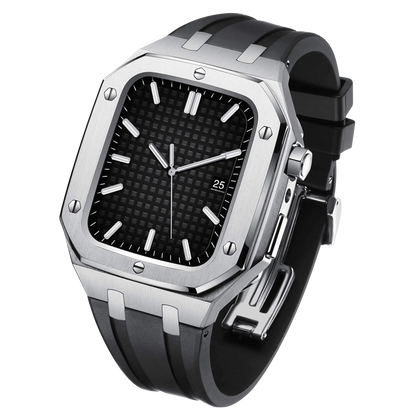 Frendorf | Edelstahl Gehäuse und Silikonarmband für die Apple Watch