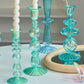Frendorf | Aqua Blue Glas Kerzenhalter