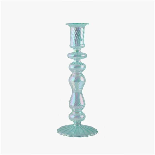 Frendorf | Aqua Blue Glas Kerzenhalter