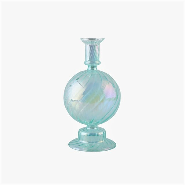 Frendorf | Aqua Blue Glas Kerzenhalter