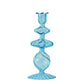 Frendorf | Aqua Blue Glas Kerzenhalter