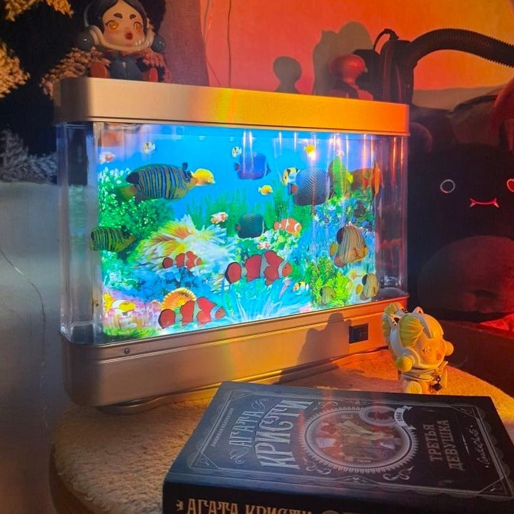 Frendorf | OceanVibe Retro Design Aquarium Lampe | LED Stimmungslicht | Dekorative Beleuchtung