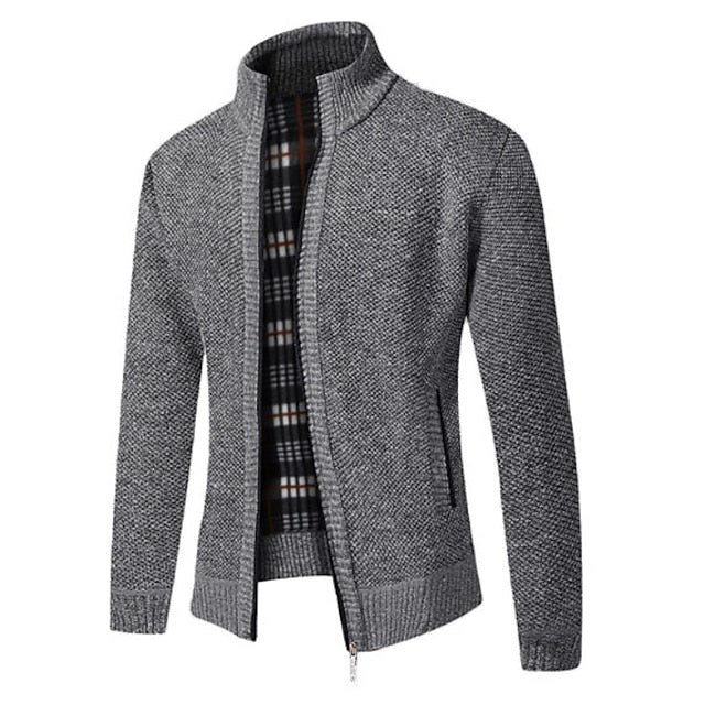 Frendorf | Stylischer Zipper-Strickpullover für Herren (italienisches Design)