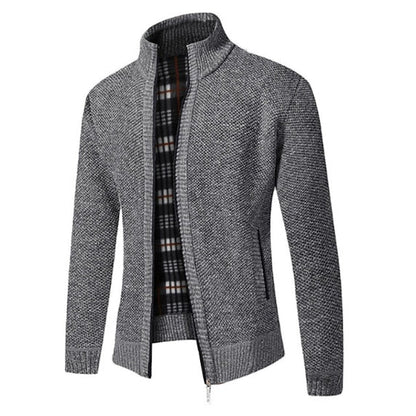 Frendorf | Stylischer Zipper-Strickpullover für Herren (italienisches Design)