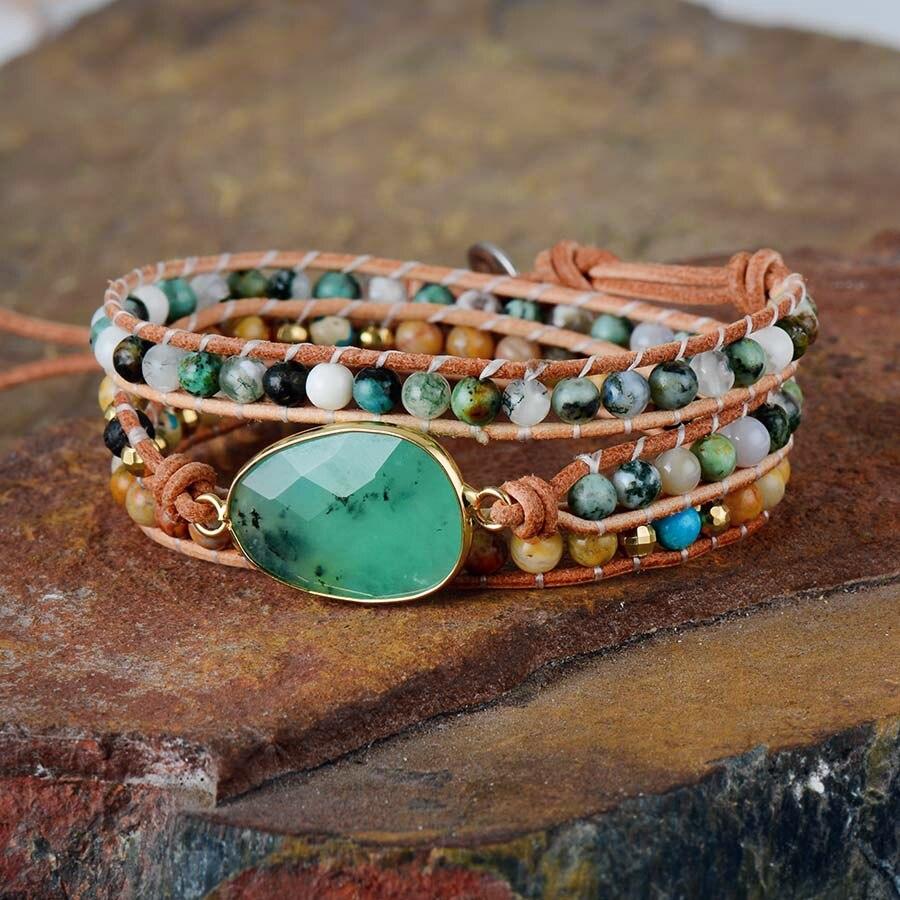 Frendorf | Beruhigendes Jade-Wickelarmband – Elina