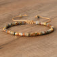Frendorf | Geflochtenes Armband mit 2,4 mm Naturstein-Rollern – Seraphina