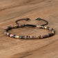 Frendorf | Geflochtenes Armband mit 2,4 mm Naturstein-Rollern – Seraphina