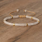 Frendorf | Geflochtenes Armband mit 2,4 mm Naturstein-Rollern – Seraphina