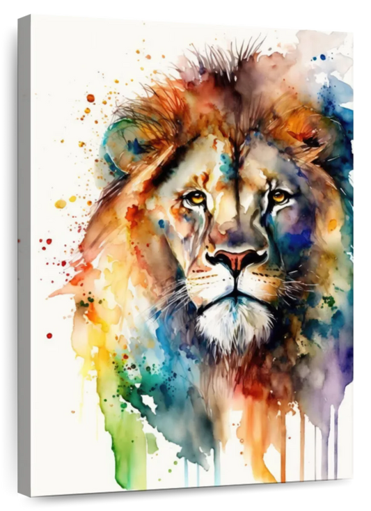 Frendorf | Lion Aquarell Wandkunst