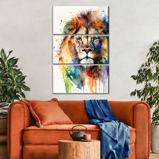 Frendorf | Lion Aquarell Wandkunst