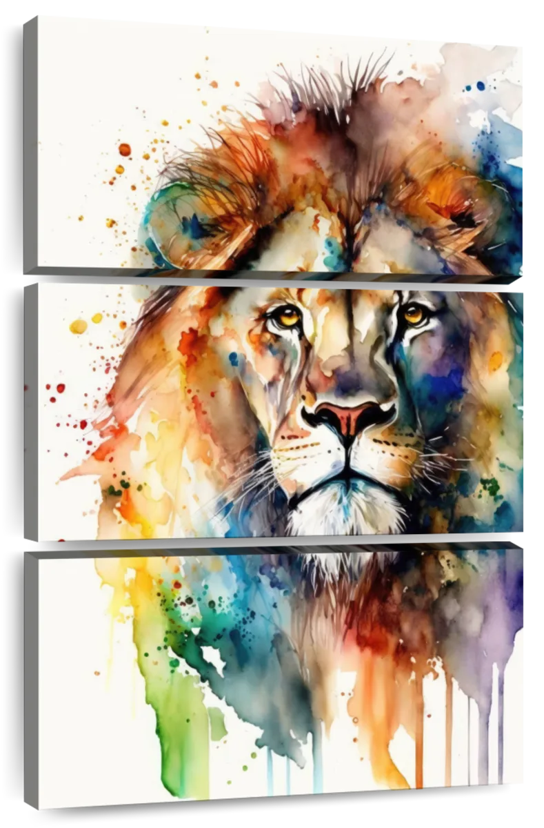 Frendorf | Lion Aquarell Wandkunst