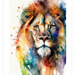 Frendorf | Lion Aquarell Wandkunst