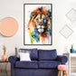 Frendorf | Lion Aquarell Wandkunst