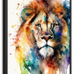 Frendorf | Lion Aquarell Wandkunst