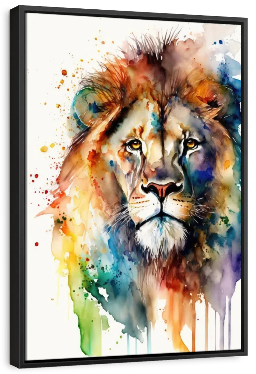 Frendorf | Lion Aquarell Wandkunst