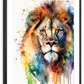 Frendorf | Lion Aquarell Wandkunst