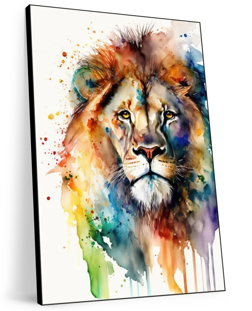 Frendorf | Lion Aquarell Wandkunst