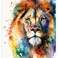 Frendorf | Lion Aquarell Wandkunst