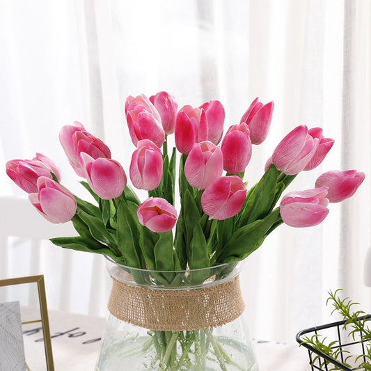 Künstliche Tulpenblumenstrauß (20 Stück)