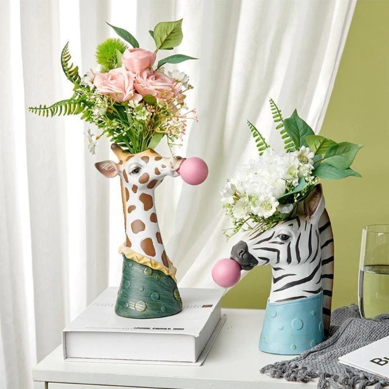 Frendorf | BubbleBeast Tierische Deko-Vase | Kreative Blumenvase mit Charakter