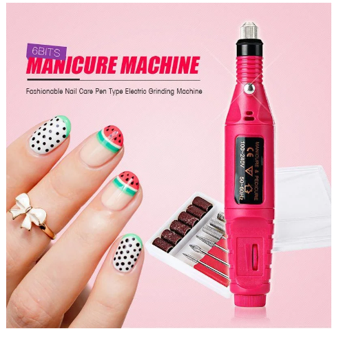 Frendorf | Nailpro 6 IN 1 - Elektrischer Nagelfräser - Nagelfeile - Pediküreset - USB-Anschluss