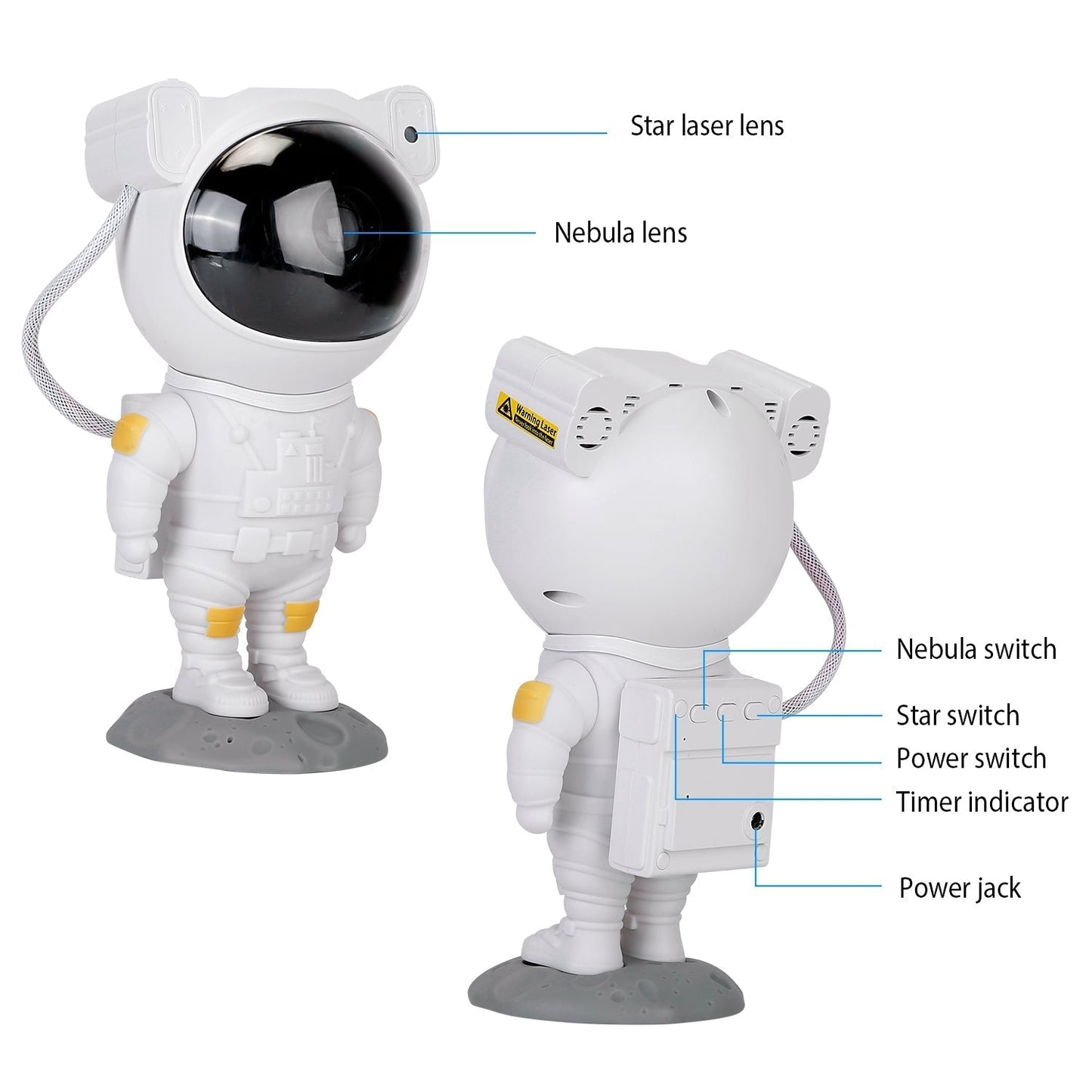 Frendorf | Astronaut Sternprojektorlicht mit Fernbedienung