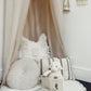 Button Soft Sherpa runde Wurfkissen