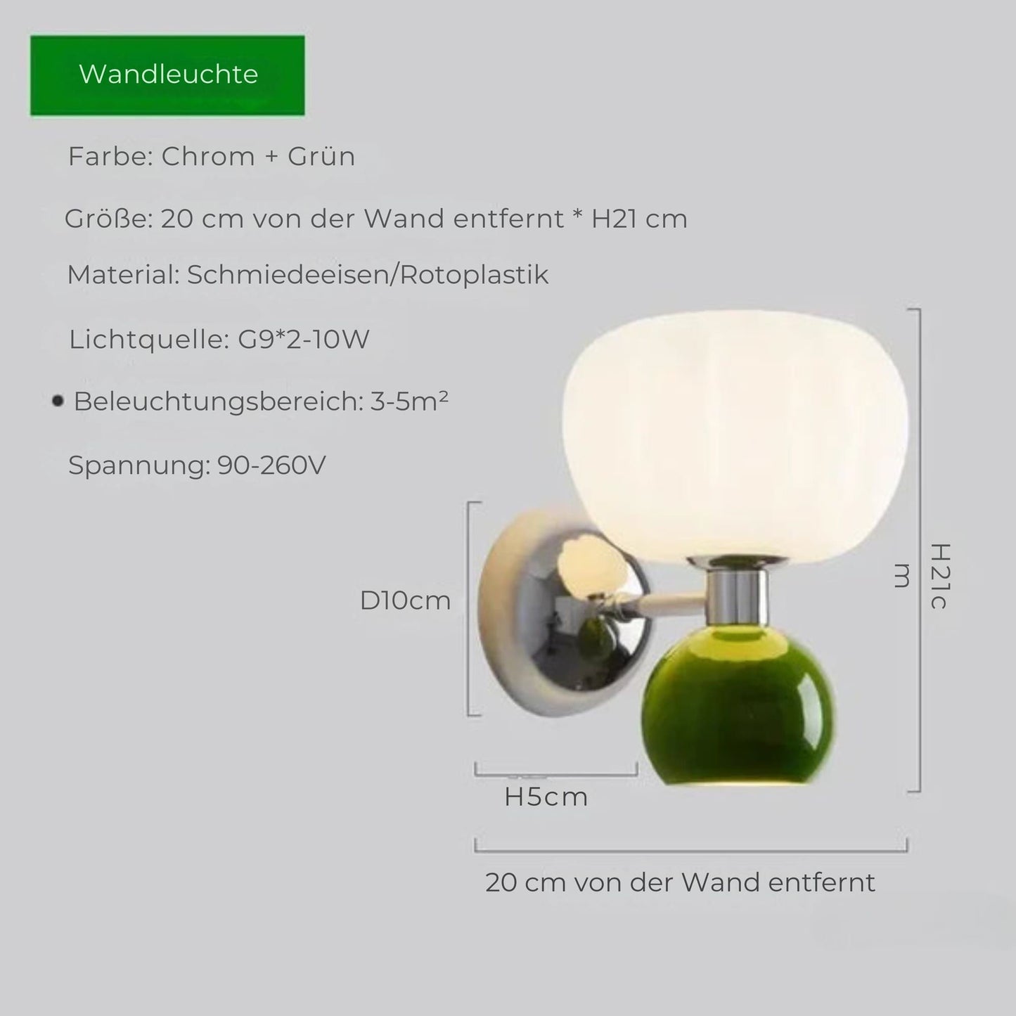 LumiAura | Moderne LED-Wandleuchte in zeitlosem Design