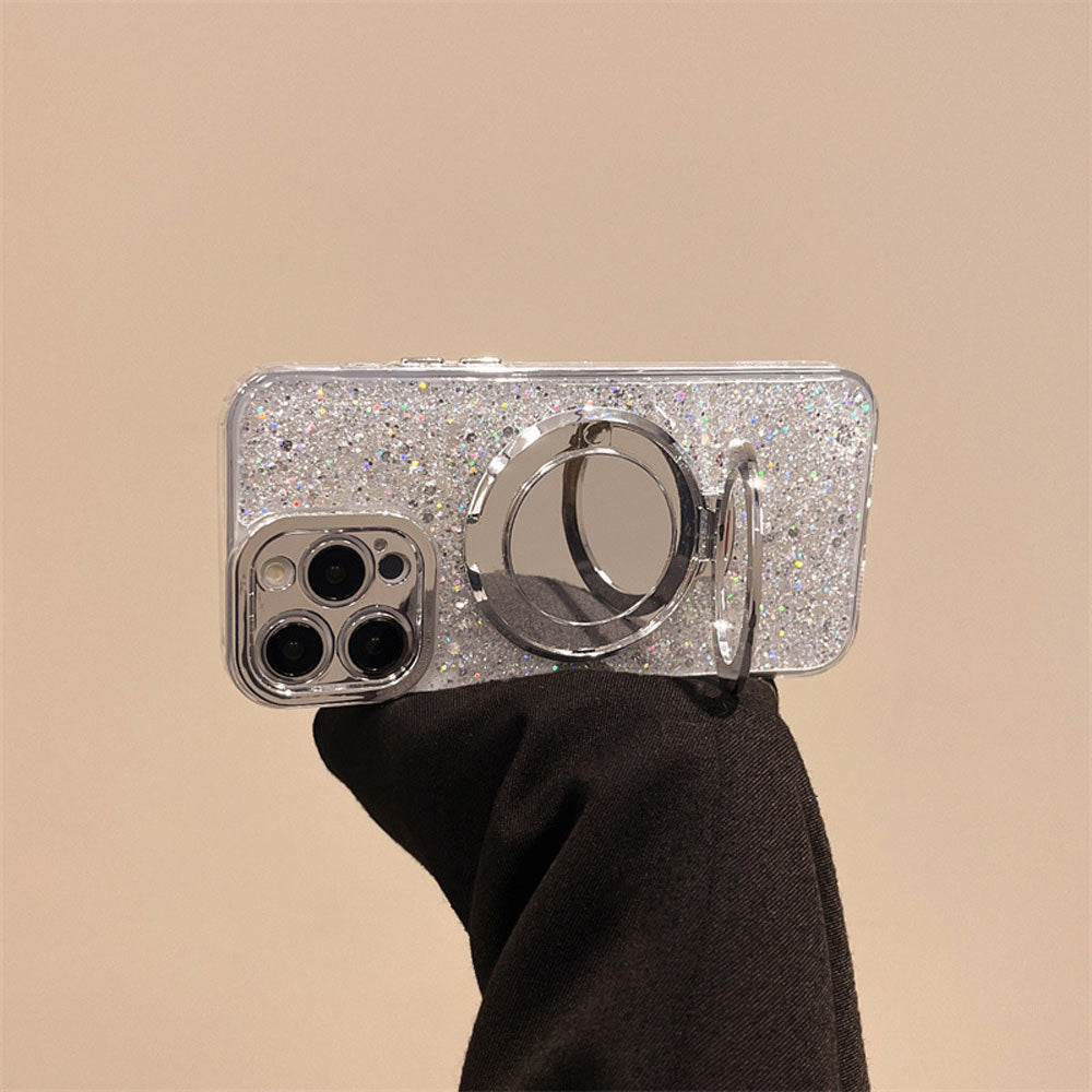 Frendorf | Silberner Glitzer-Spiegel MagSafe