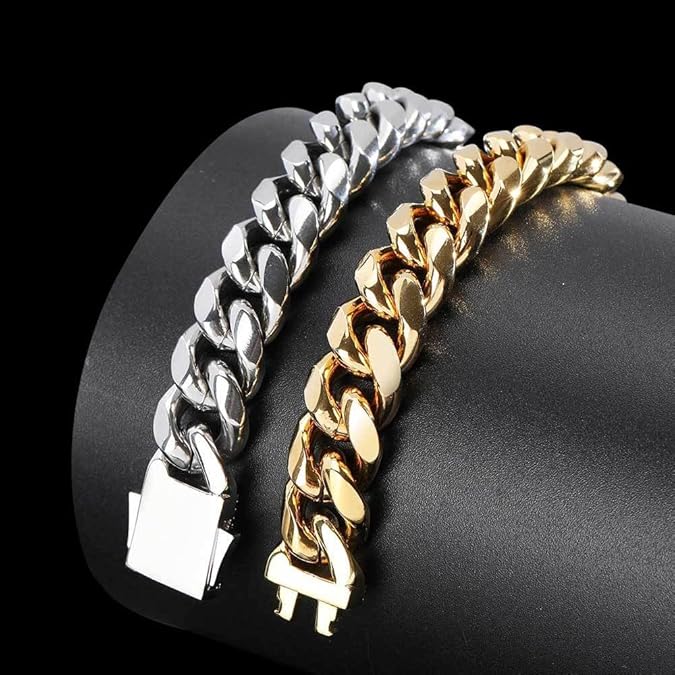 Frendorf | AURELIUS – 18K vergoldetes Cuban Link Armband für Männer