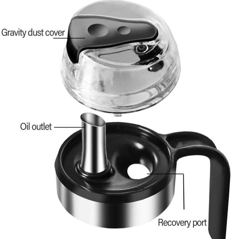 Frendorf | Auto Flip Gewürzbehälter Automatische Klappe und Auslaufsicheres Glas-Gewürzgefäß