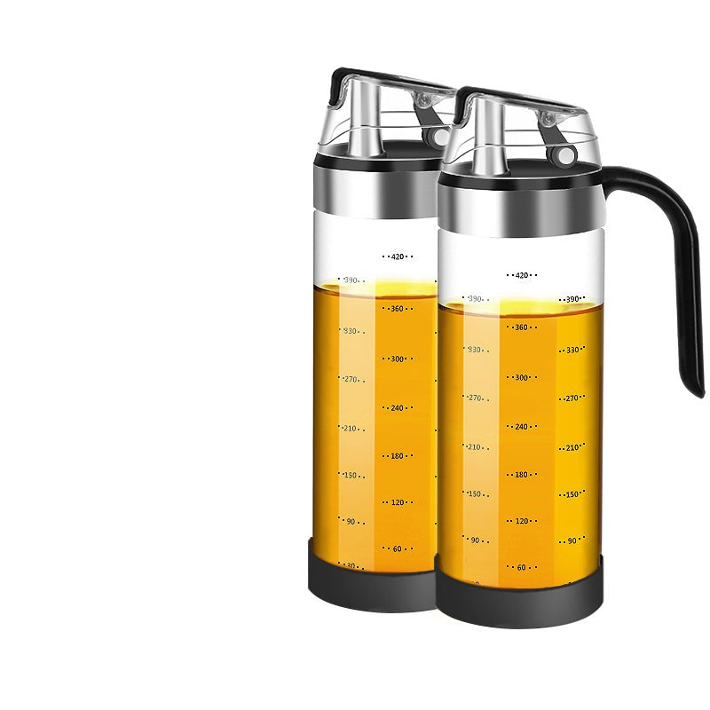 Frendorf | Auto Flip Gewürzbehälter Automatische Klappe und Auslaufsicheres Glas-Gewürzgefäß