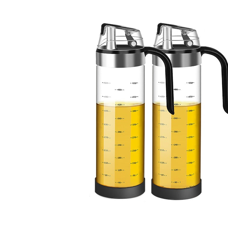 Frendorf | Auto Flip Gewürzbehälter Automatische Klappe und Auslaufsicheres Glas-Gewürzgefäß