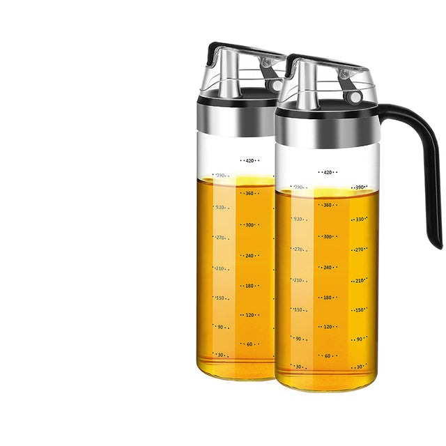 Frendorf | Auto Flip Gewürzbehälter Automatische Klappe und Auslaufsicheres Glas-Gewürzgefäß