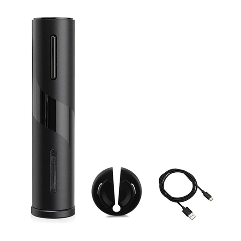 Frendorf | Automatischer Flaschenöffner für Wein Folienschneider Elektrischer Weinflaschenöffner in Schwarz oder Rot